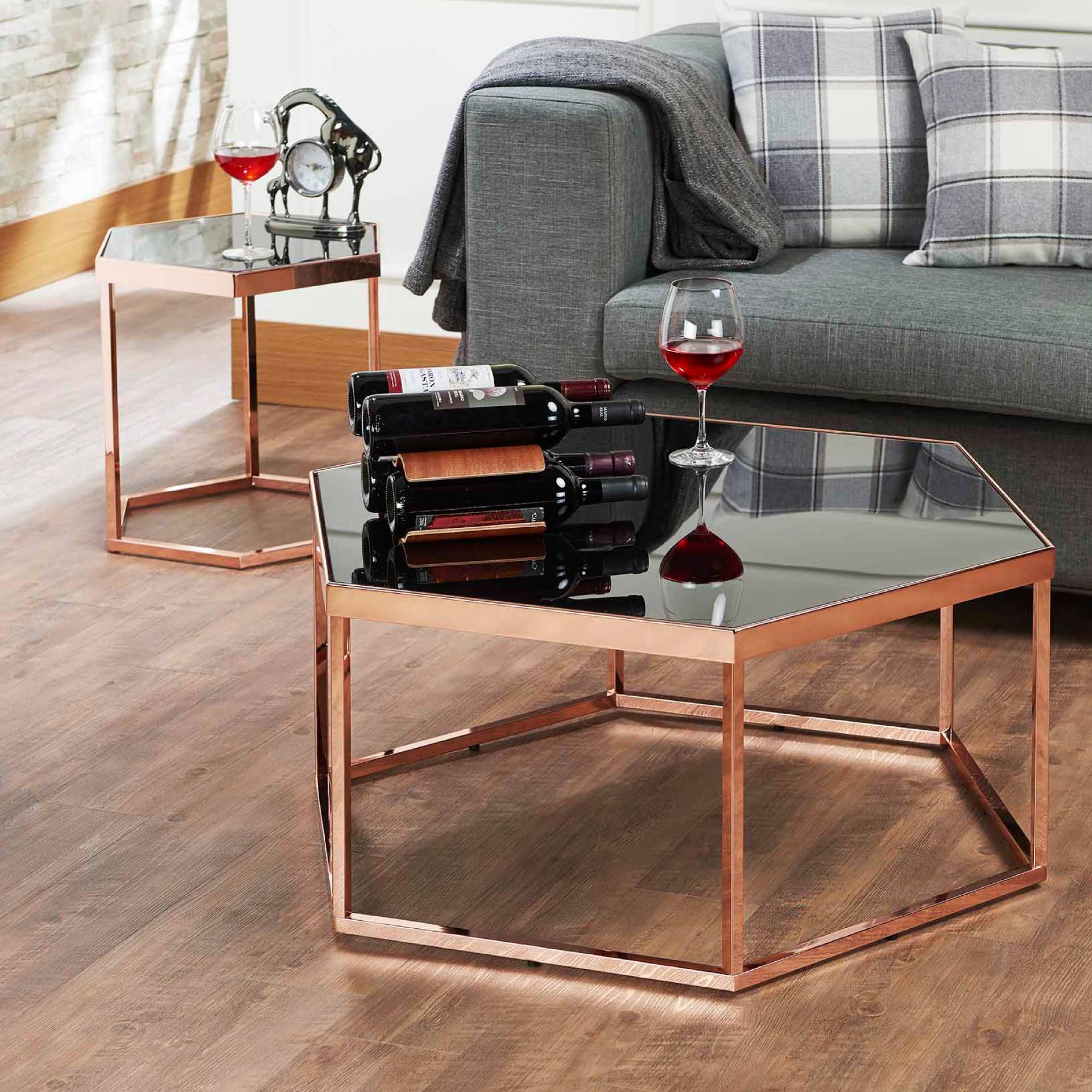 Hexagon Coffee Table Wood Mcm Lane Alta Vista Hexagon Coffee Table
